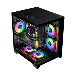 Armaggeddon Aquaron WiBO Micro-ATX Gaming Case – Black