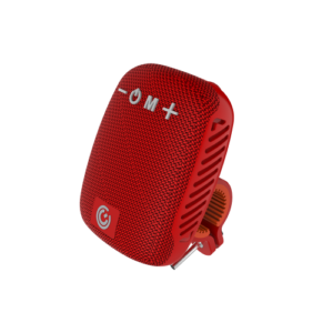 SonicGear SonicGo! Bike Clipz Portable Wireless Cycling Speaker – Grey – Brilliant Red