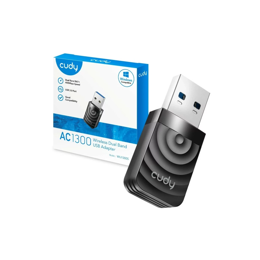 Cudy Dual Band WiFi 5 1300Mbps USB 3.0 Adapter-WU1300S - Image 3