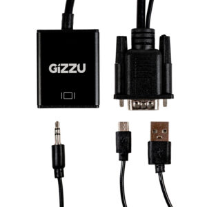 Gizzu 1080P VGA to HDMI Adapter with Audio-GAPVHA