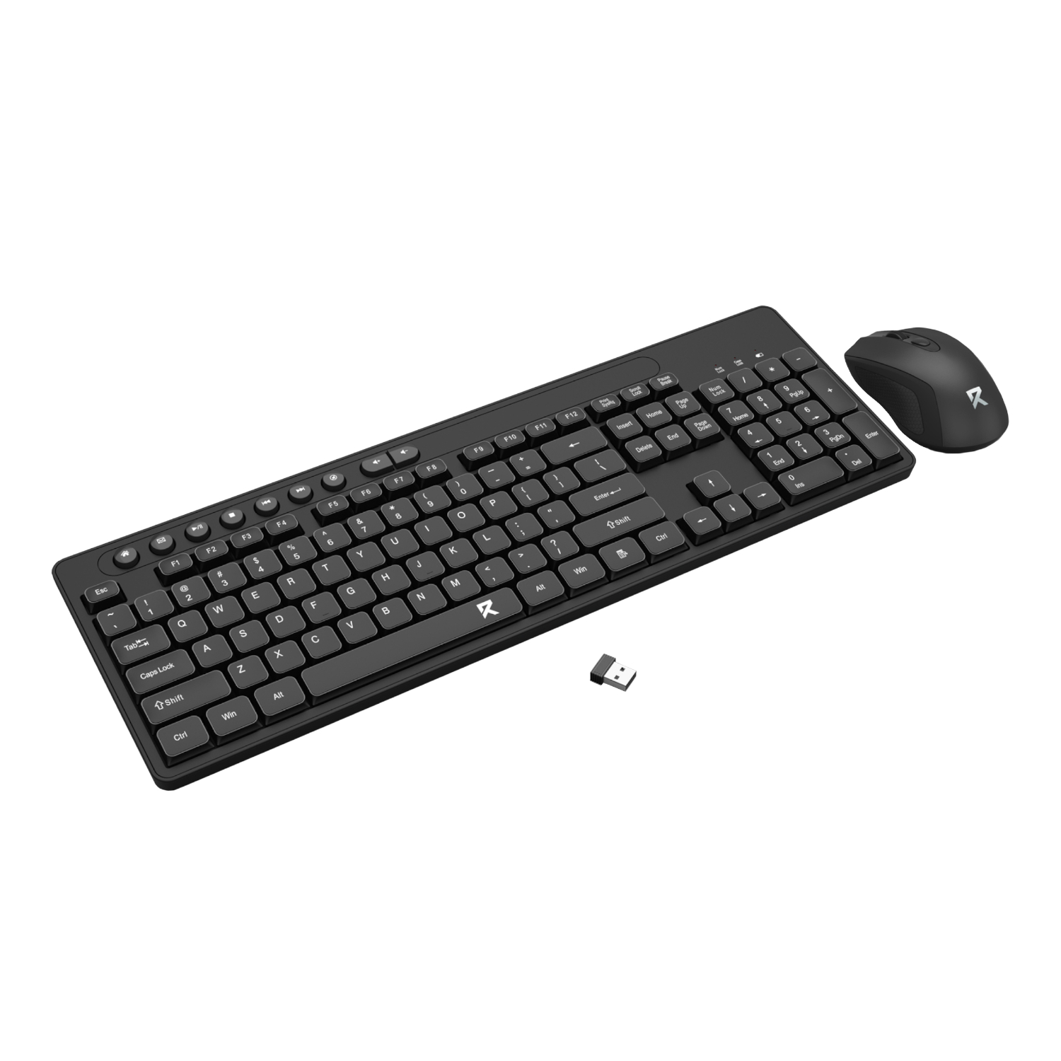 Redragon BS-7094 Wireless Keyboard & Mouse Combo - Black - Image 2