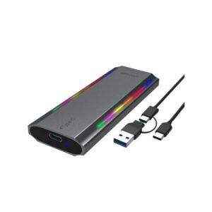Astrum ENP4310G NVMe M.2 SSD PCIe & NGFF Enclosure, RGB, 10 Gbps Speed